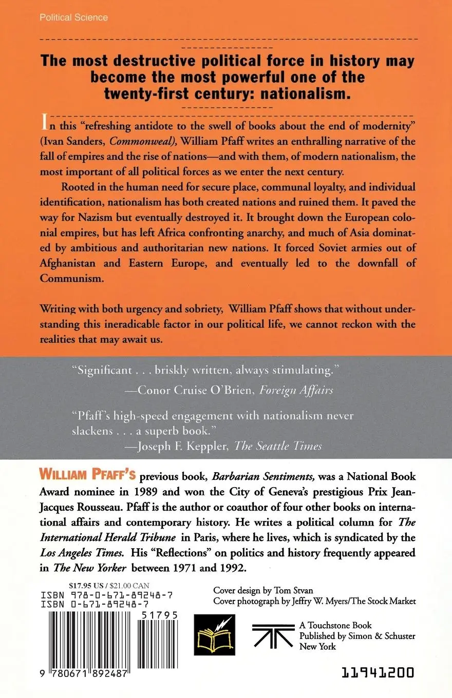 Rückseite: 9780671892487 | The Wrath of Nations | Civilization and the Furies of Nationalism