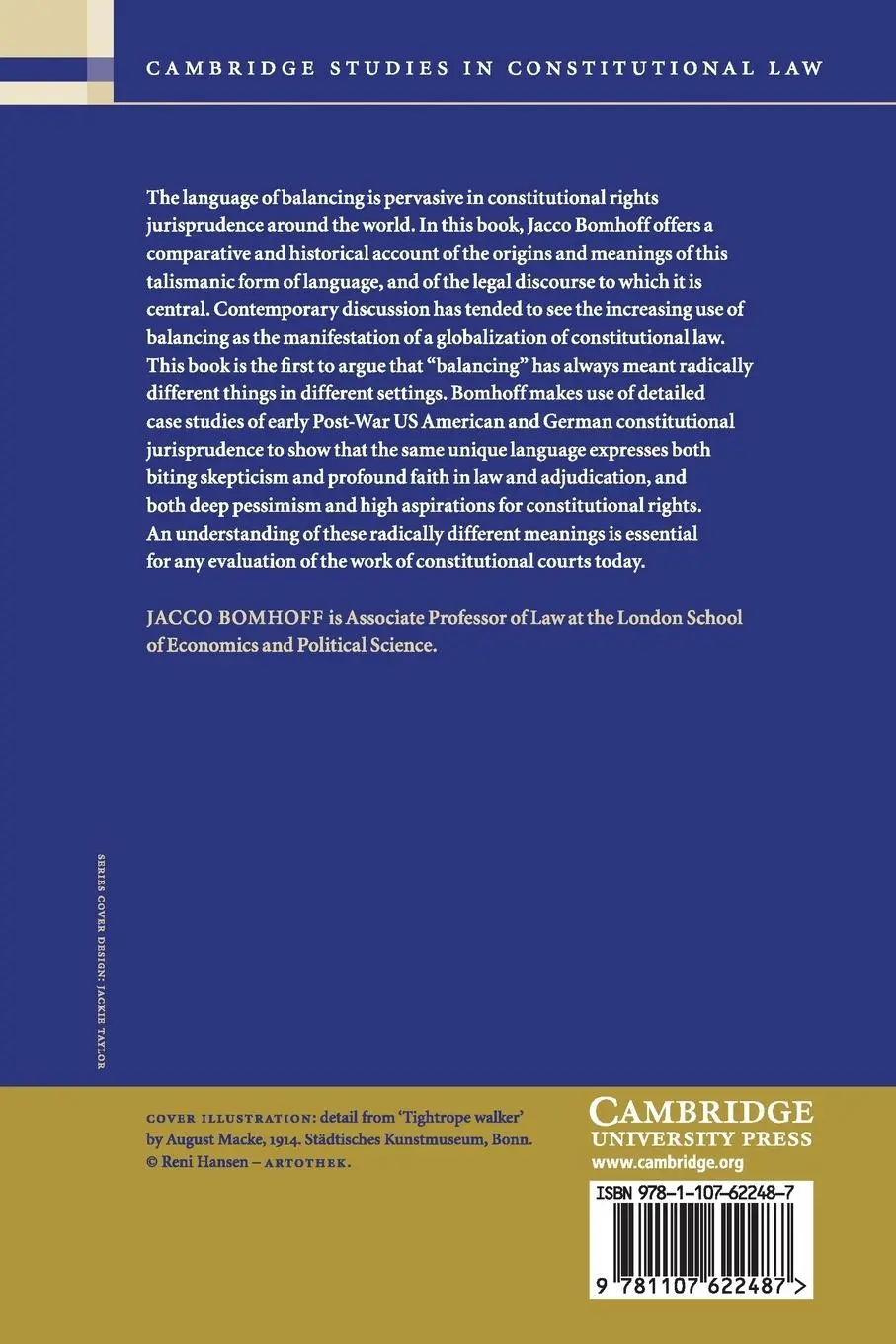 Rückseite: 9781107622487 | Balancing Constitutional Rights | Jacco Bomhoff | Taschenbuch | 2015