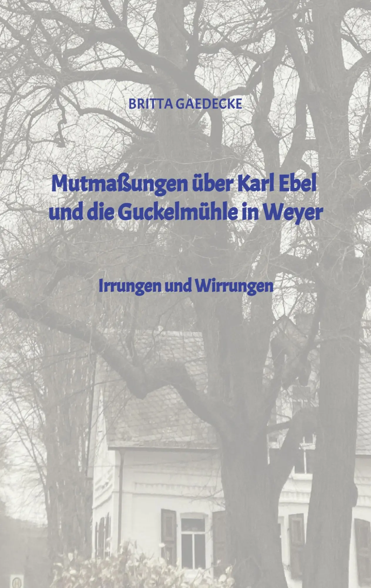 Cover: 9783384482587 | Mutmaßungen über Karl Ebel und die Guckelmühle in Weyer | Gaedecke