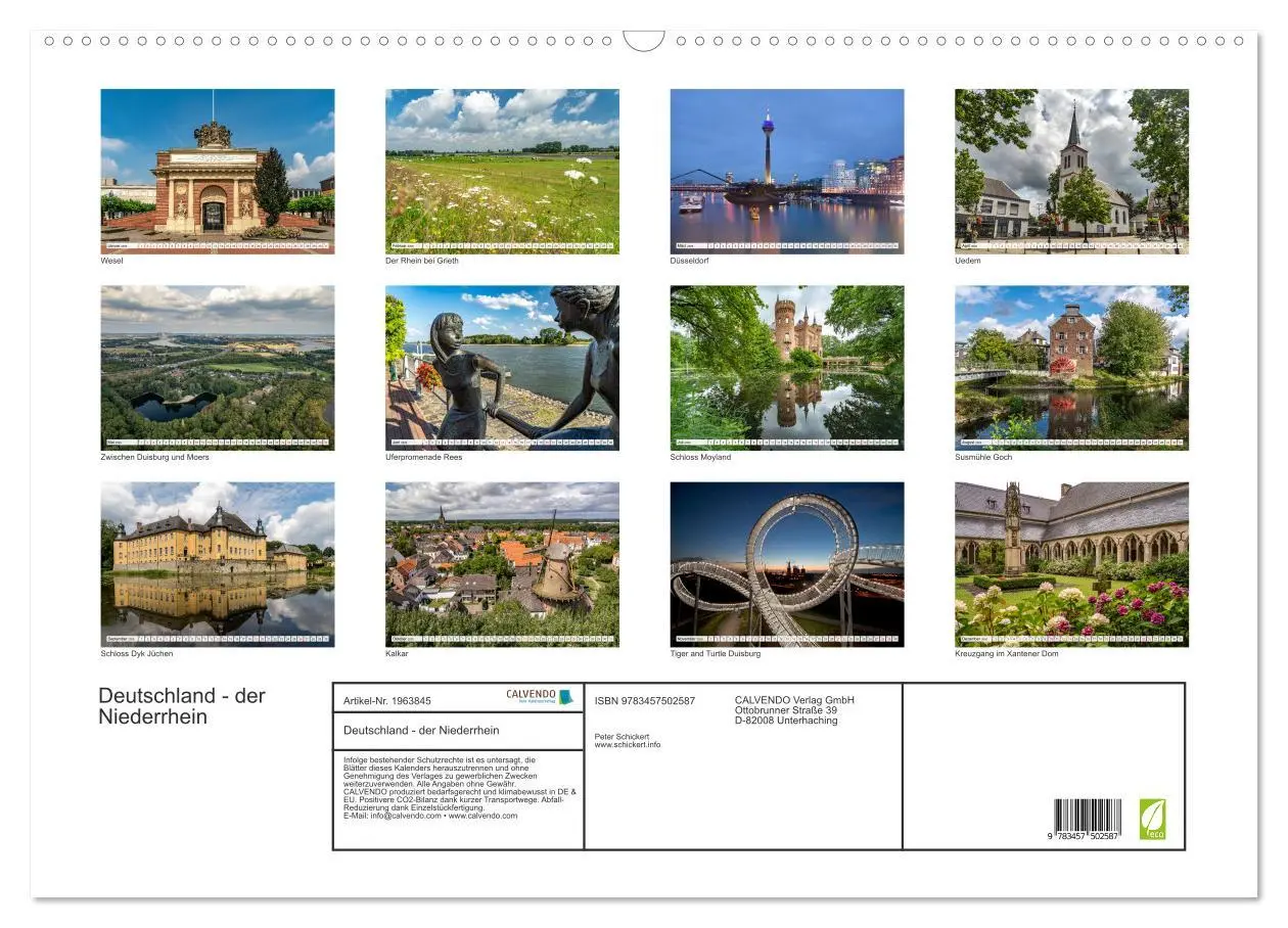 Bild: 9783457502587 | Deutschland - der Niederrhein (Wandkalender 2026 DIN A2 quer),...
