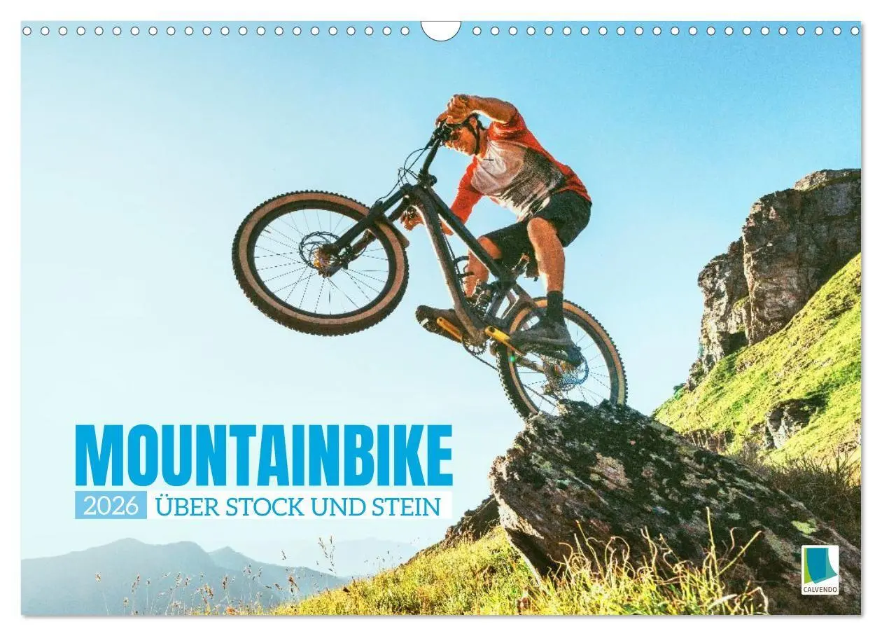 Cover: 9783516692587 | Mountainbike: Über Stock und Stein (Wandkalender 2026 DIN A3 quer),...