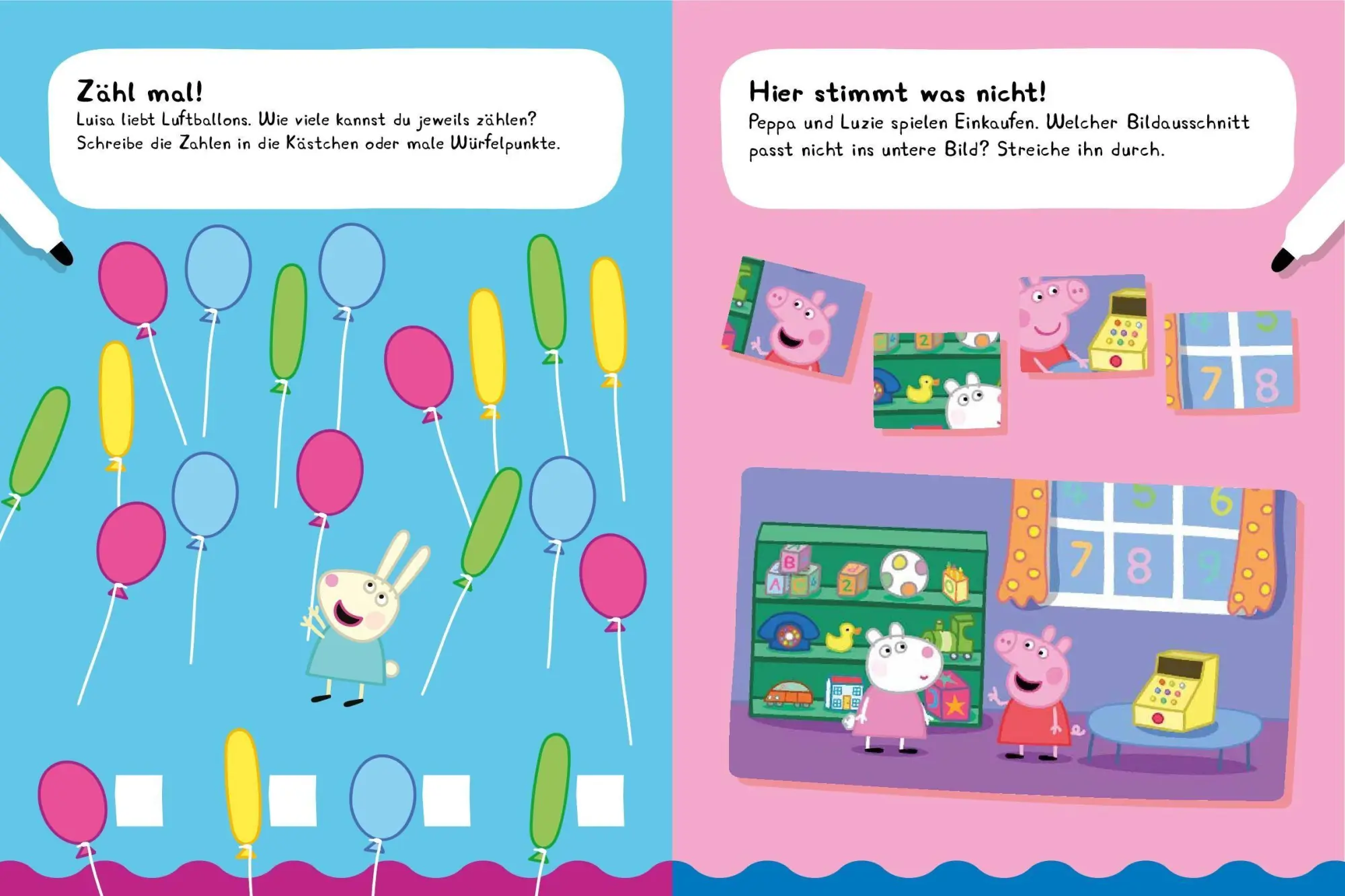 Bild: 9783849952587 | Peppa Pig Mein Lernspielheft - Erstes Lernen | Taschenbuch | 22 S.