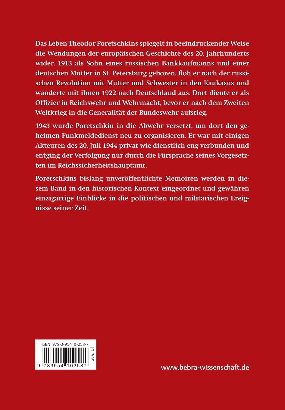 Rückseite: 9783954102587 | Theodor Poretschkin | Laslo Mago (u. a.) | Taschenbuch | 256 S. | 2019
