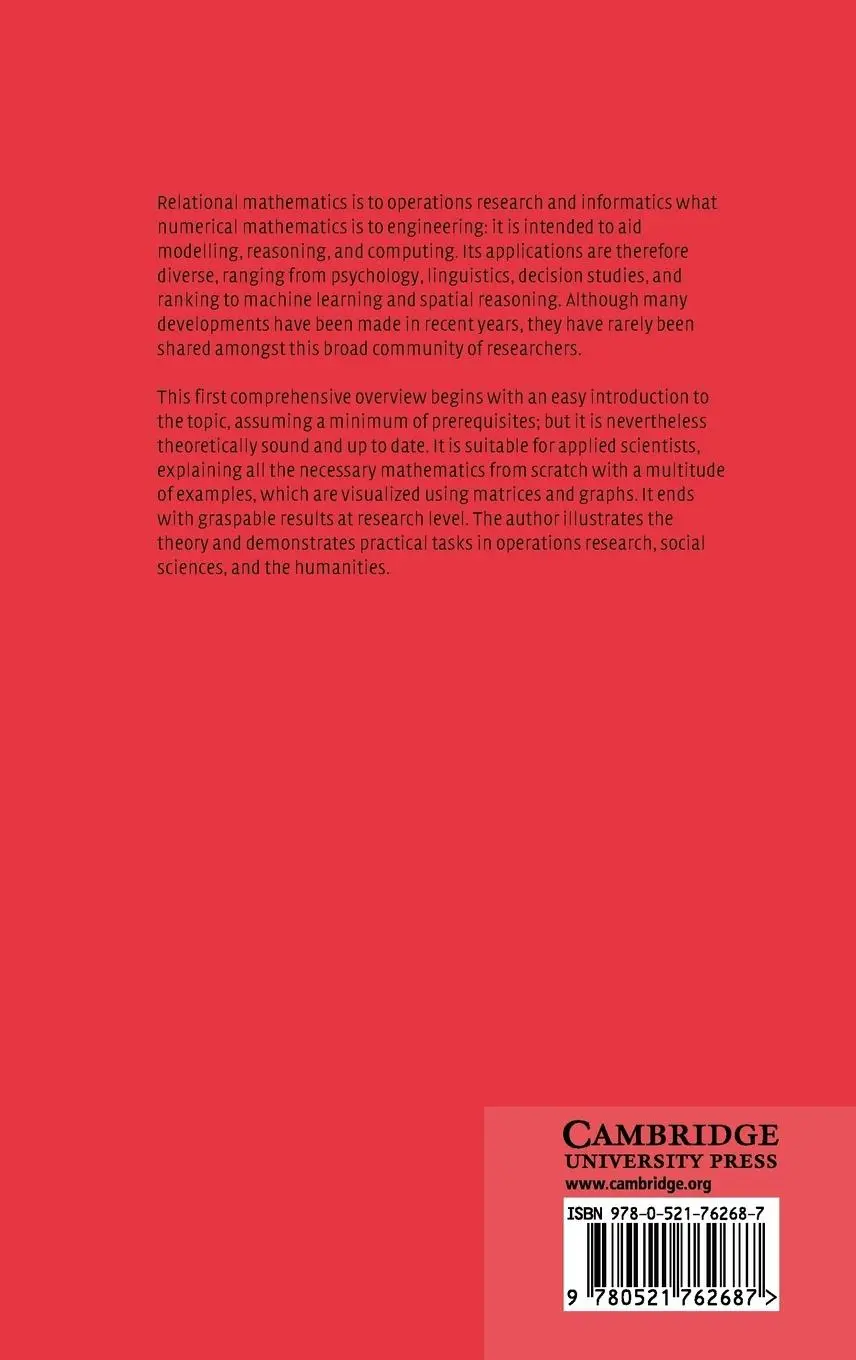 Rückseite: 9780521762687 | Relational Mathematics | Gunther Schmidt | Buch | Englisch | 2011