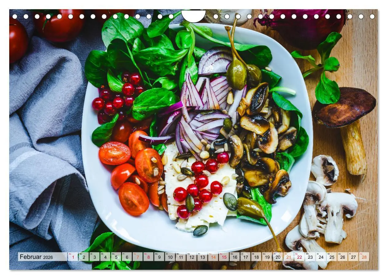 Bild: 9783457662687 | Leckere Salate (Wandkalender 2026 DIN A4 quer), CALVENDO...