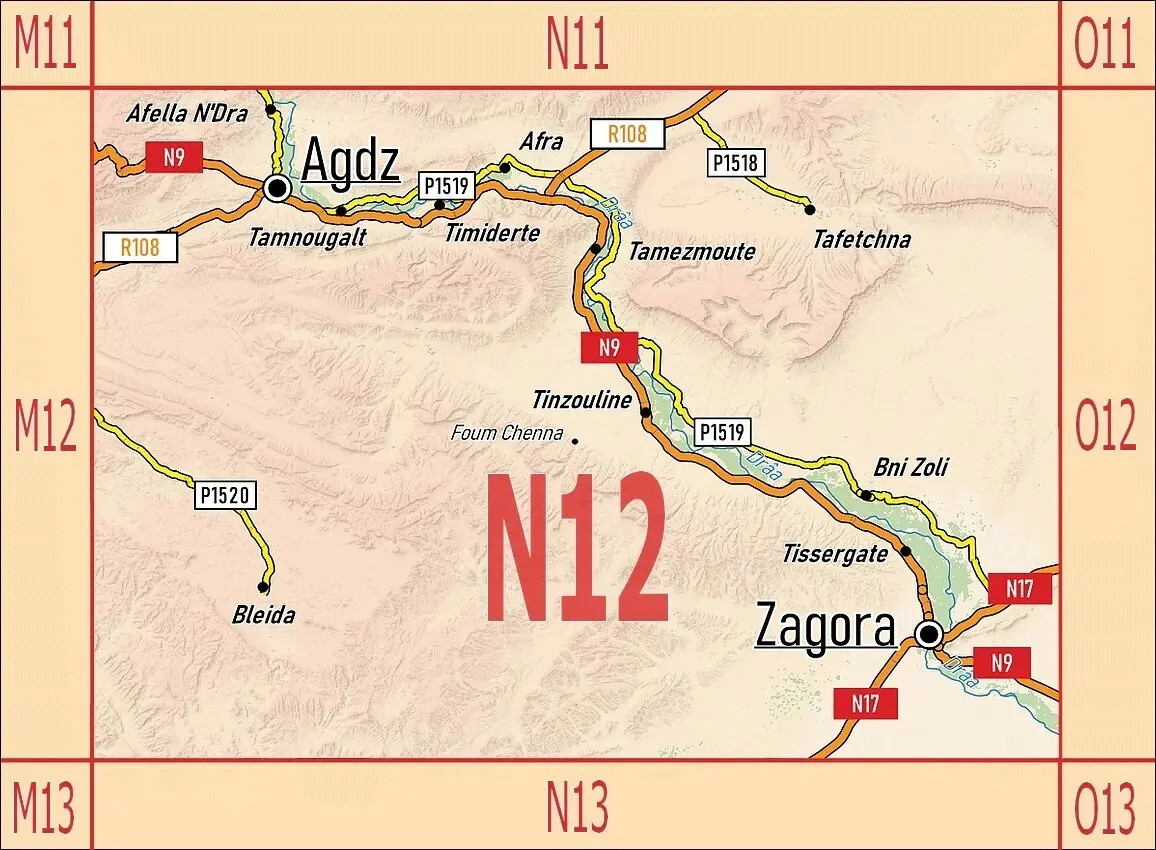 Bild: 9783943752687 | N12: Agdz - Zagora - Vallée du Drâa - 1:120.000 | A. &amp; B. Conrad