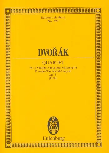 Cover: 9790200202687 | String Quartet In E Sharp Major Op. 51 | Antonín Dvorák | 1981