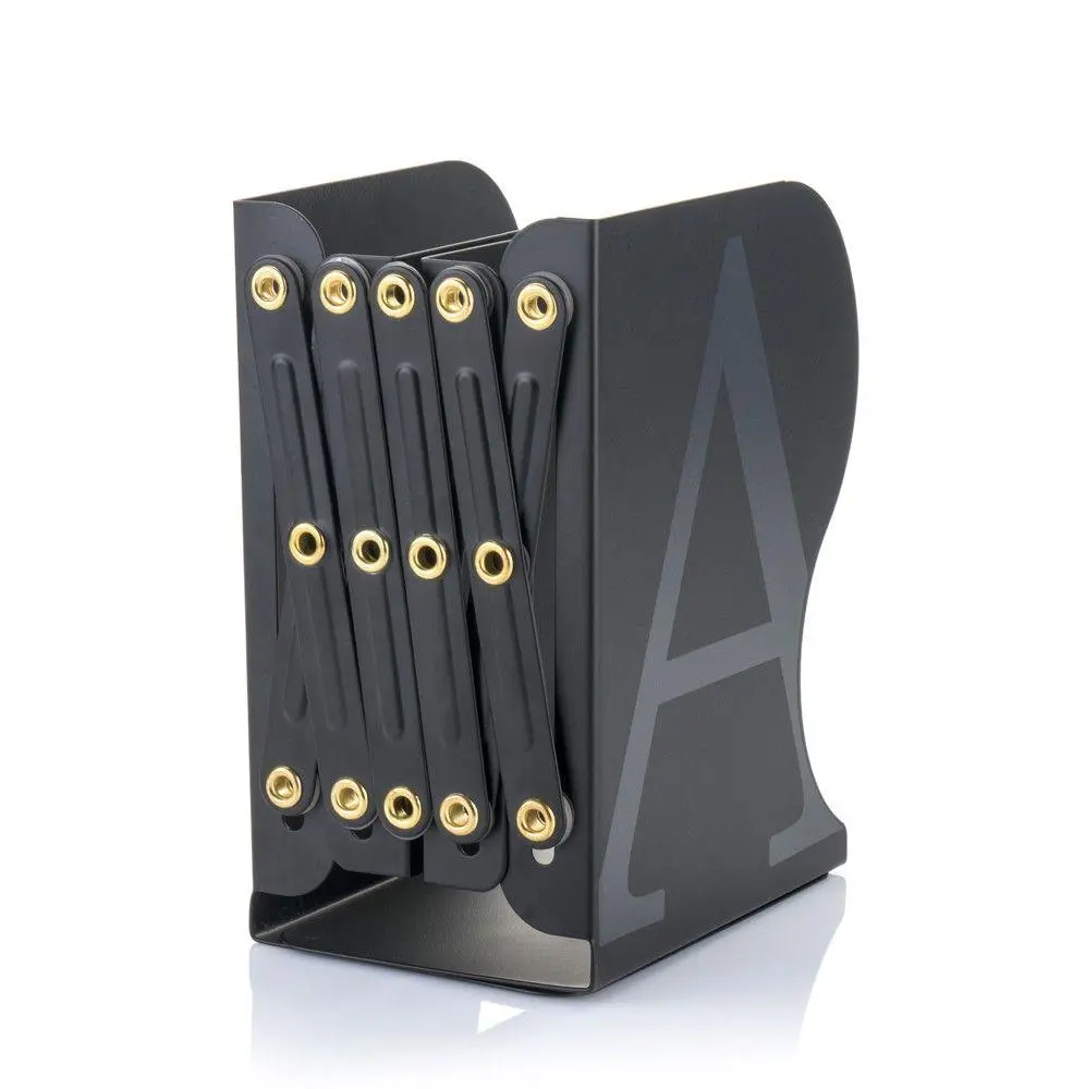 MyLibrary Flexibles A-Z Metall-Buchregal (schwarz)