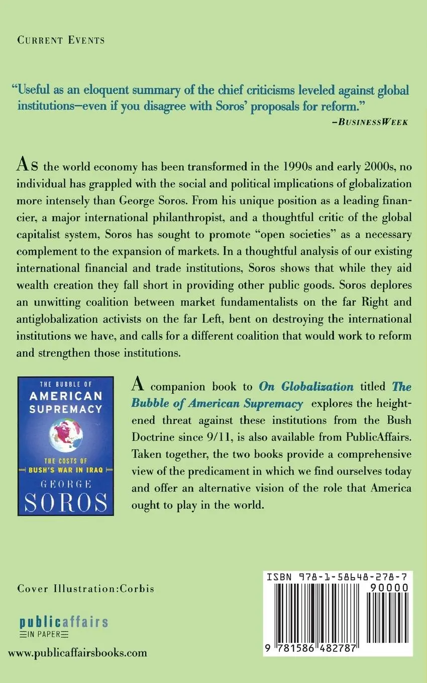 Rückseite: 9781586482787 | George Soros On Globalization | George Soros | Taschenbuch | Englisch