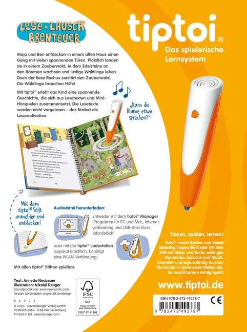 Bild: 9783473492787 | tiptoi® Lese-Lausch-Abenteuer - Zauberwald | Annette Neubauer | Buch