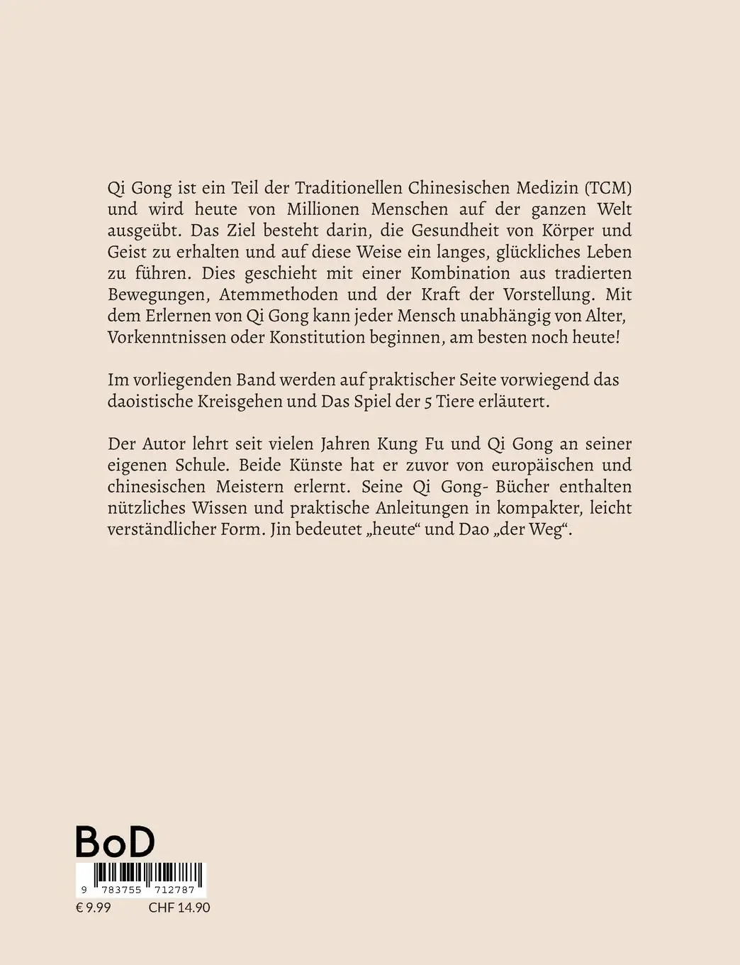 Rückseite: 9783755712787 | Bleib jung mit Qi Gong | Jin Dao | Taschenbuch | Paperback | 52 S.