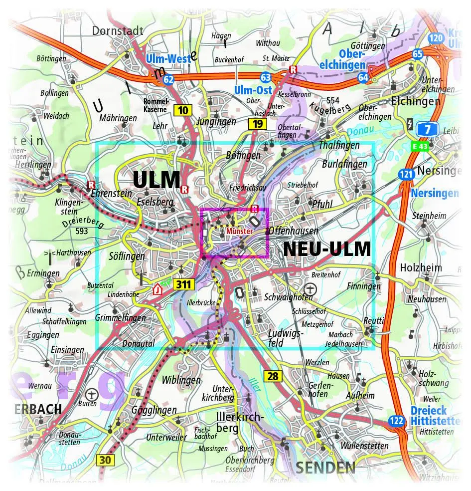 Bild: 9783961322787 | Ulm / Neu-Ulm 1:14 000 | (Land-)Karte | Stadtplan (PUBLICPRESS) | 2018
