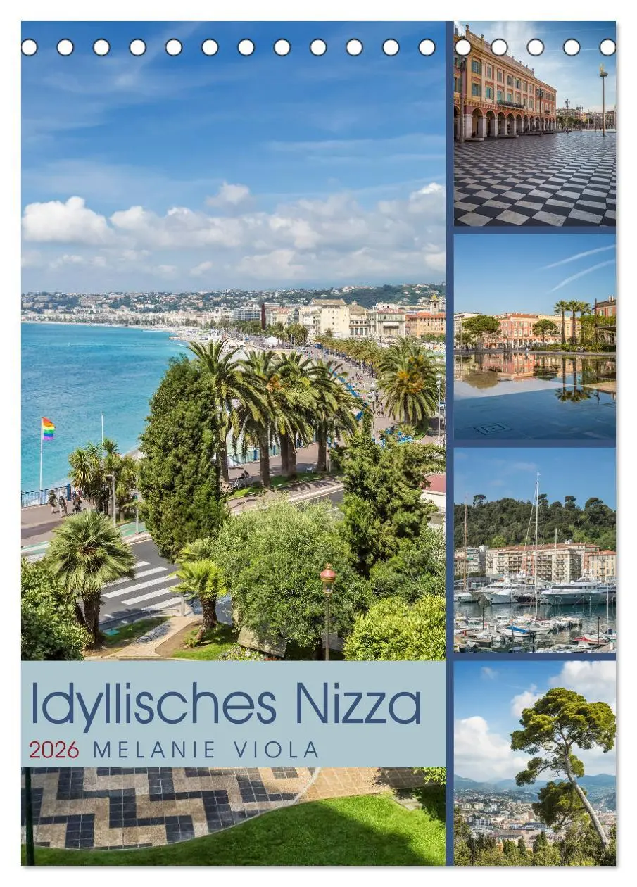 Cover: 9783516422887 | Idyllisches Nizza (Tischkalender 2026 DIN A5 hoch), CALVENDO...
