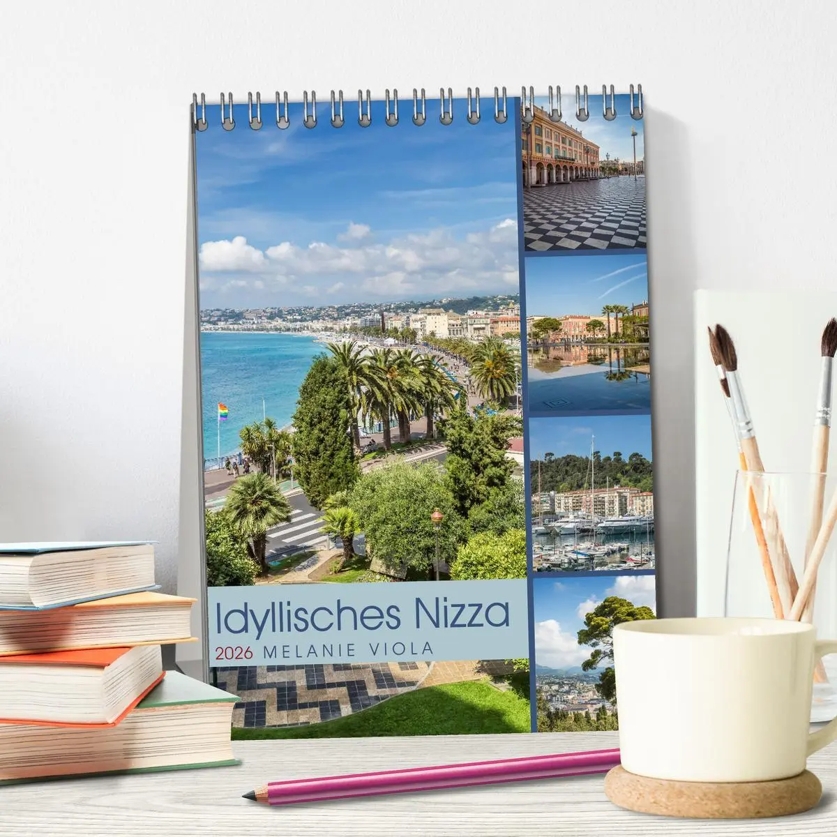 Bild: 9783516422887 | Idyllisches Nizza (Tischkalender 2026 DIN A5 hoch), CALVENDO...