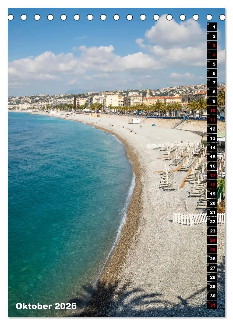 Bild: 9783516422887 | Idyllisches Nizza (Tischkalender 2026 DIN A5 hoch), CALVENDO...