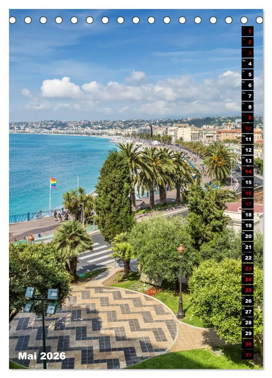 Bild: 9783516422887 | Idyllisches Nizza (Tischkalender 2026 DIN A5 hoch), CALVENDO...