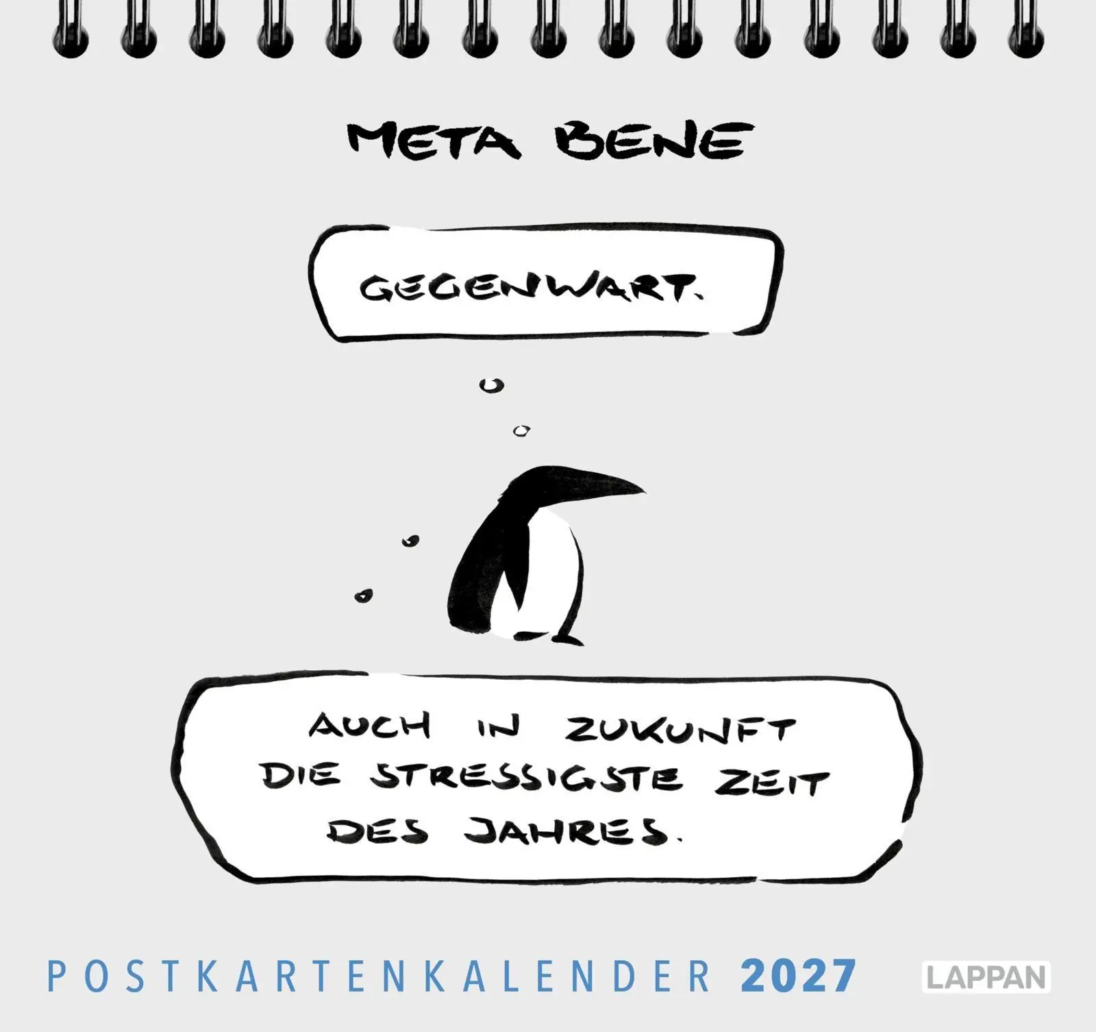 Cover: 9783830322887 | meta bene Postkartenkalender 2027 | Meta Bene | Kalender | 108 S.