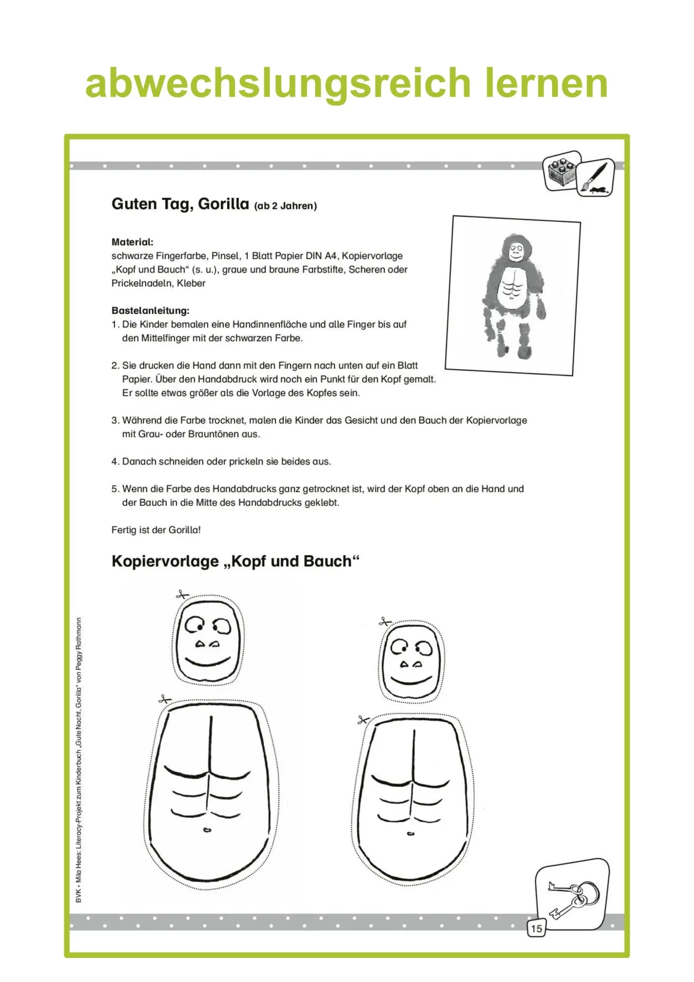 Bild: 9783965202887 | Literacy-Projekt zum Bilderbuch Gute Nacht, Gorilla | Mila Hees | 2024