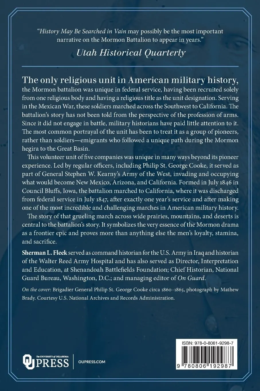 Rückseite: 9780806192987 | History May Be Searched in Vain | Sherman L. Fleek | Taschenbuch