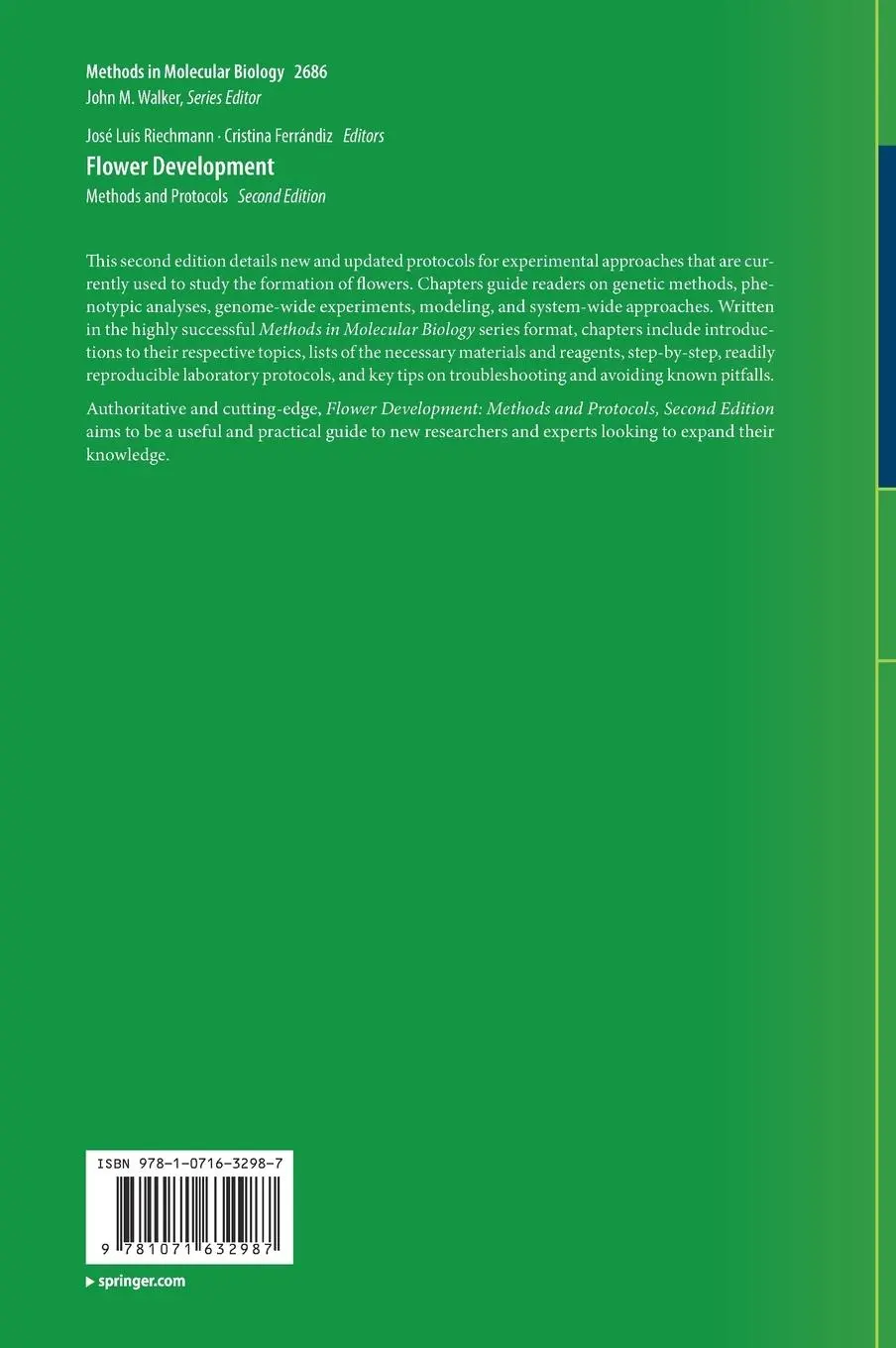 Rückseite: 9781071632987 | Flower Development | Methods and Protocols | Ferrándiz (u. a.) | Buch