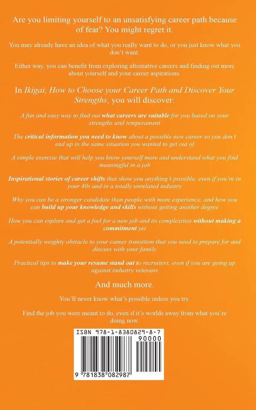 Rückseite: 9781838082987 | Ikigai, How to Choose your Career Path and Discover Your Strengths