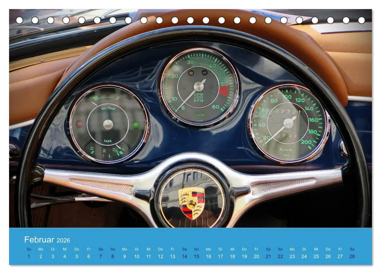 Bild: 9783457702987 | Porsche Classics (Tischkalender 2026 DIN A5 quer), CALVENDO...