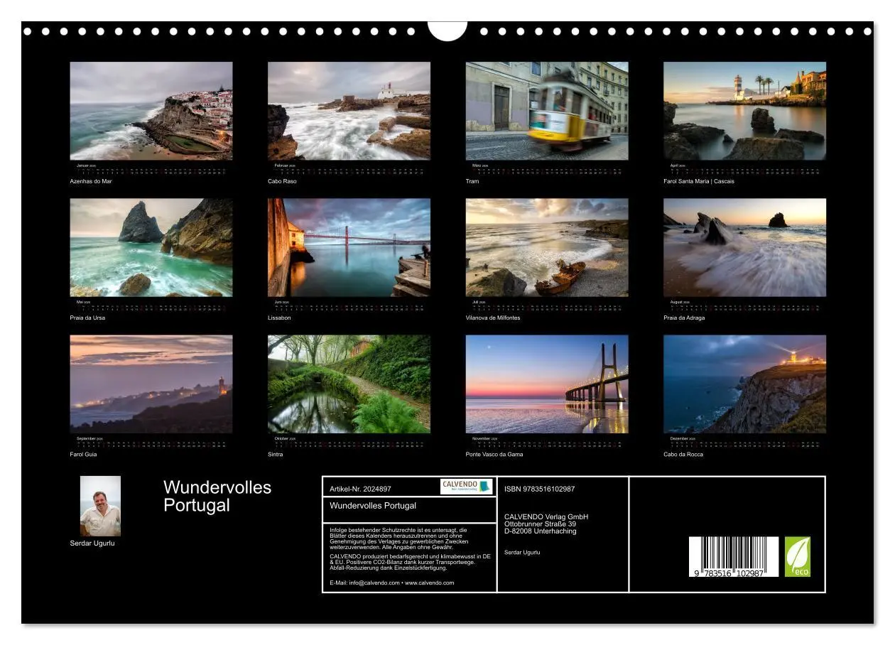Bild: 9783516102987 | Wundervolles Portugal (Wandkalender 2026 DIN A3 quer), CALVENDO...