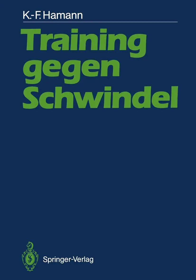 Cover: 9783540172987 | Training gegen Schwindel | Karl-Friedrich Hamann | Taschenbuch | x