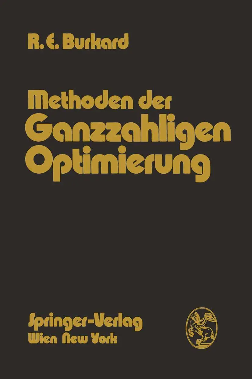 Cover: 9783709182987 | Methoden der Ganzzahligen Optimierung | Rainer E. Burkard | Buch