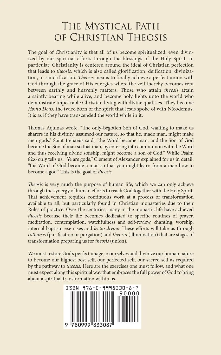 Rückseite: 9780999833087 | The Mystical Path of Christian Theosis | Elijah John | Taschenbuch