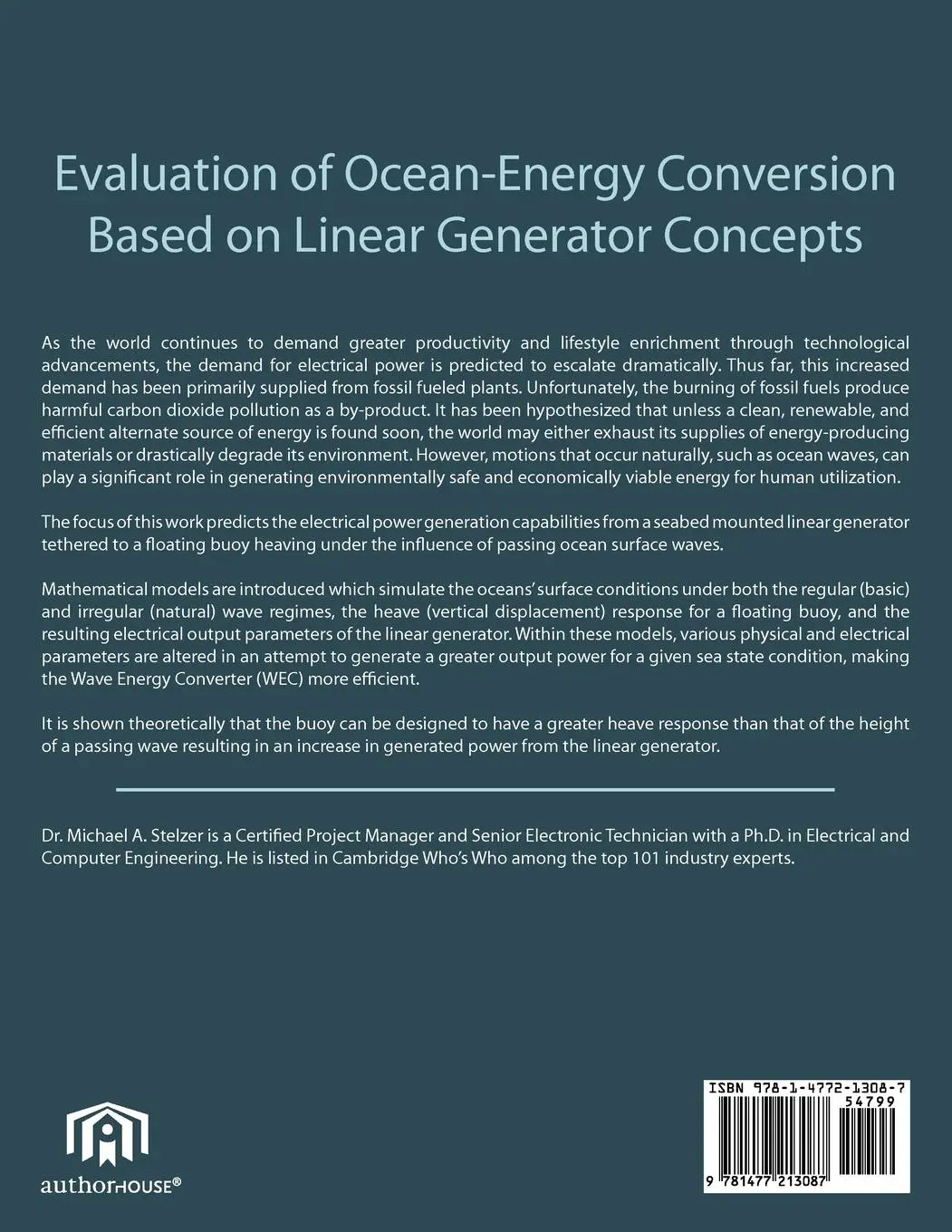 Rückseite: 9781477213087 | Evaluation of Ocean-Energy Conversion Based on Linear Generator...