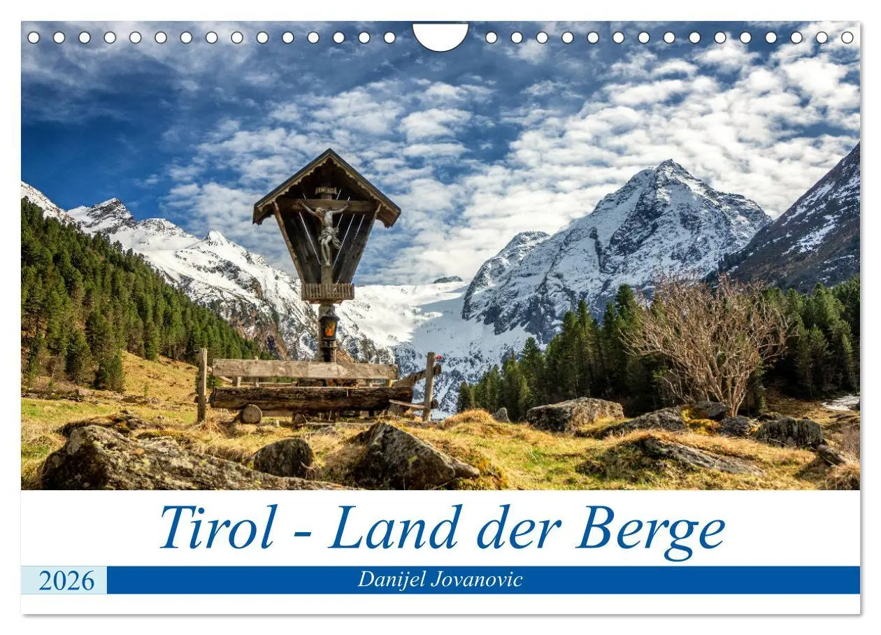 Cover: 9783457693087 | Tirol - Das Land in den Bergen (Wandkalender 2026 DIN A4 quer),...