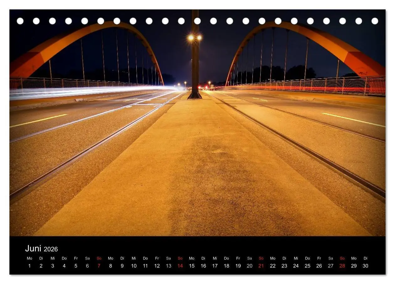 Bild: 9783516093087 | Duisburg Nachtmomente 2026 (Tischkalender 2026 DIN A5 quer),...