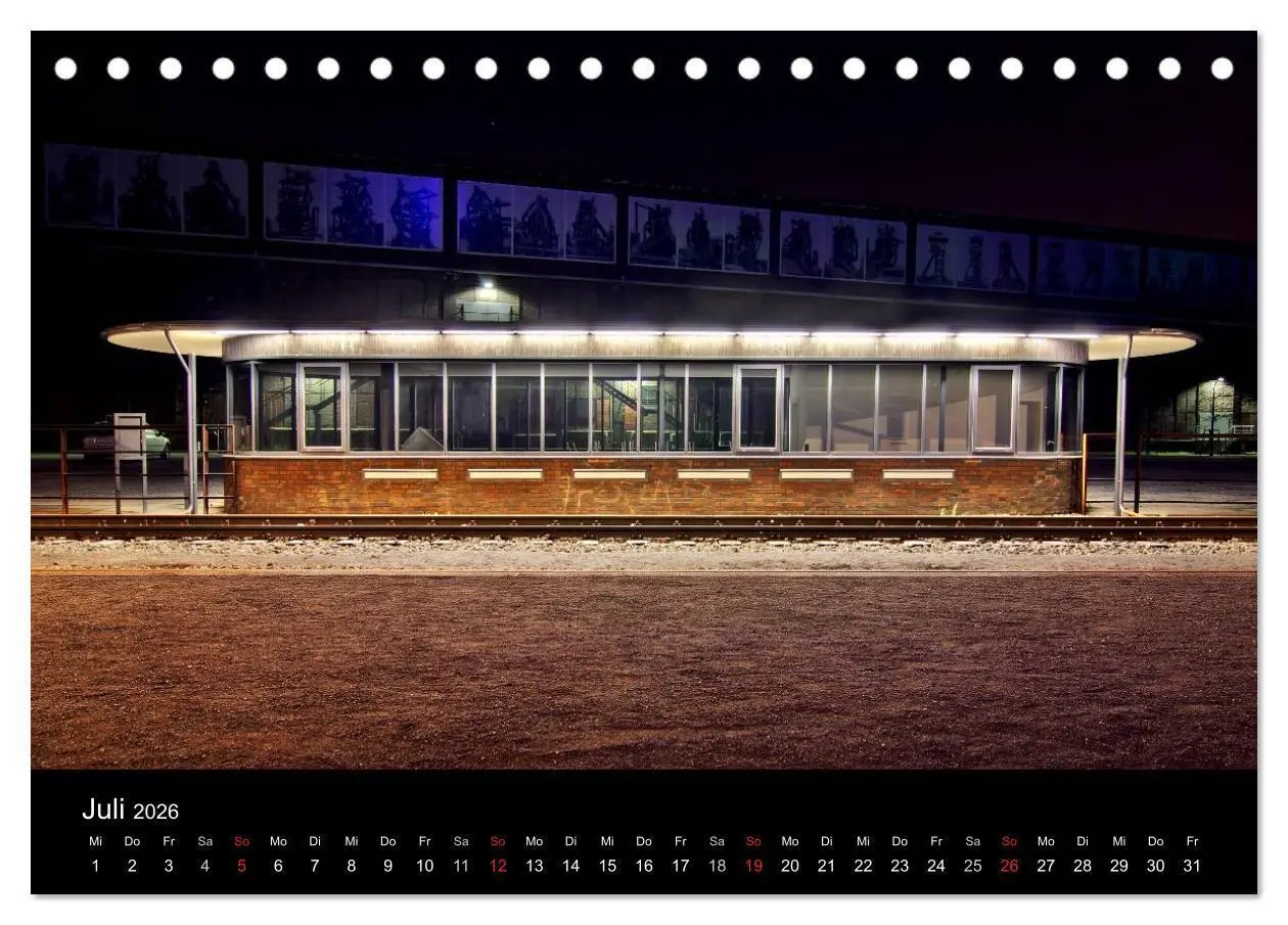 Bild: 9783516093087 | Duisburg Nachtmomente 2026 (Tischkalender 2026 DIN A5 quer),...