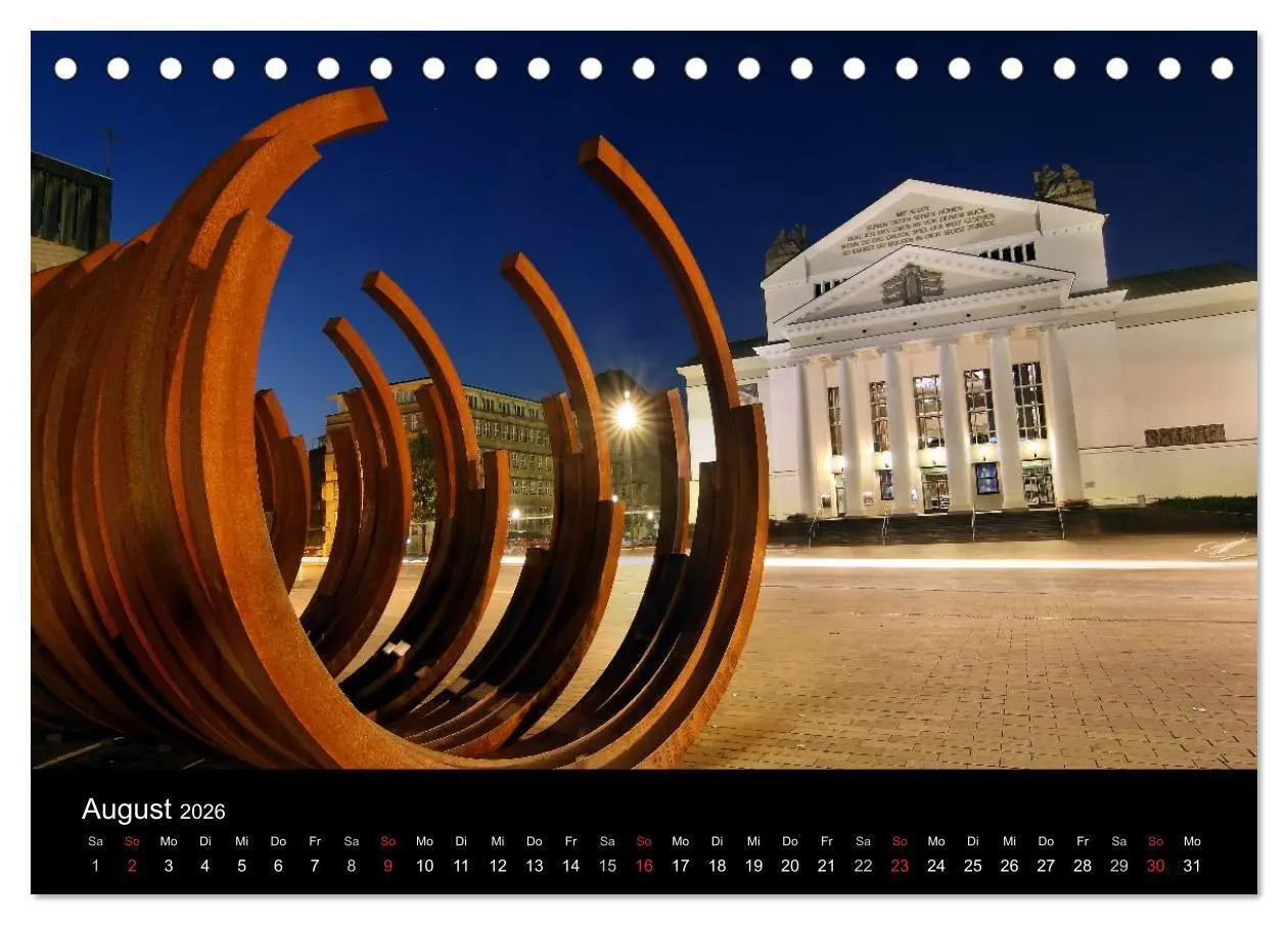 Bild: 9783516093087 | Duisburg Nachtmomente 2026 (Tischkalender 2026 DIN A5 quer),...