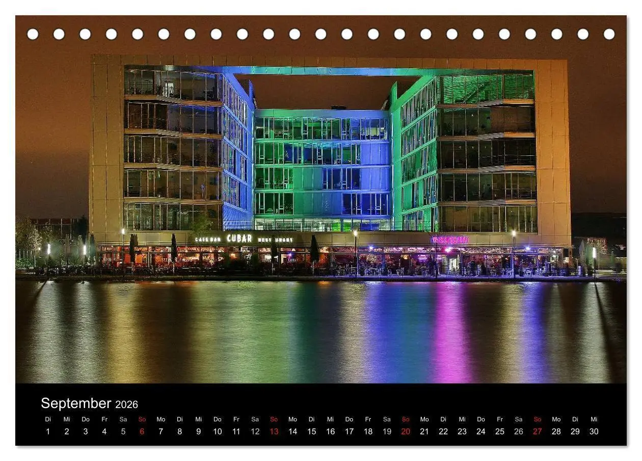 Bild: 9783516093087 | Duisburg Nachtmomente 2026 (Tischkalender 2026 DIN A5 quer),...