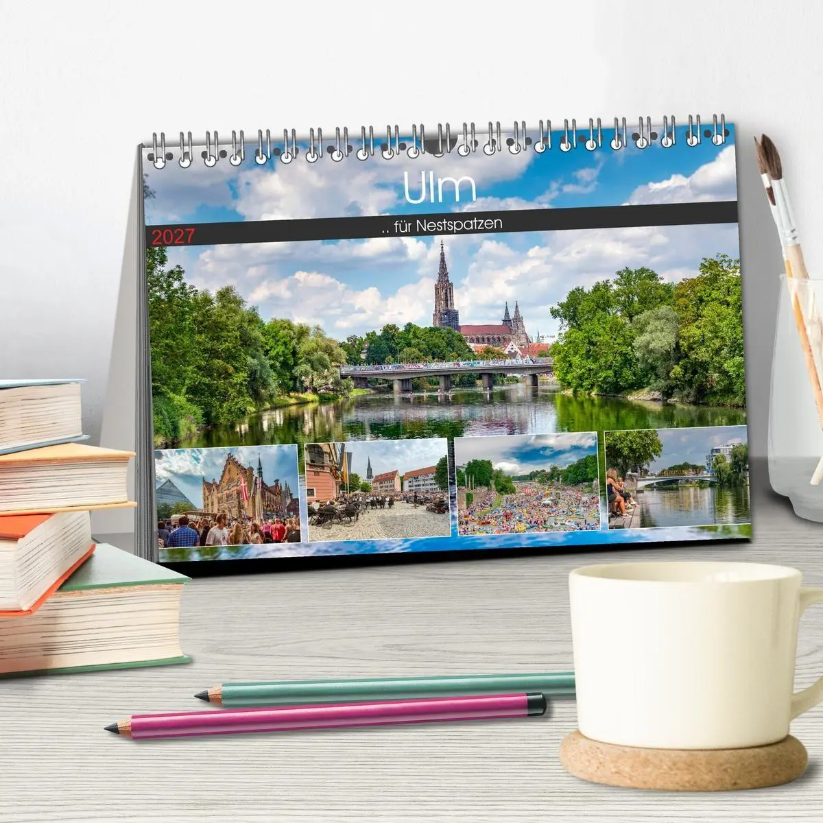 Bild: 9783569703087 | Ulm für Nestspatzen (Tischkalender 2027 DIN A5 quer), CALVENDO...