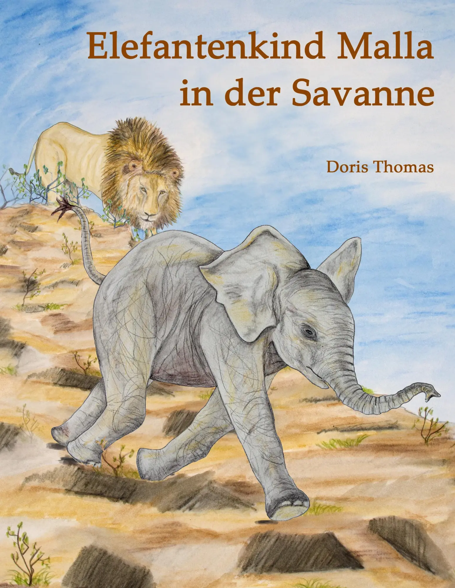 Cover: 9783741273087 | Elefantenkind Malla in der Savanne | Doris Thomas | Buch | 76 S.