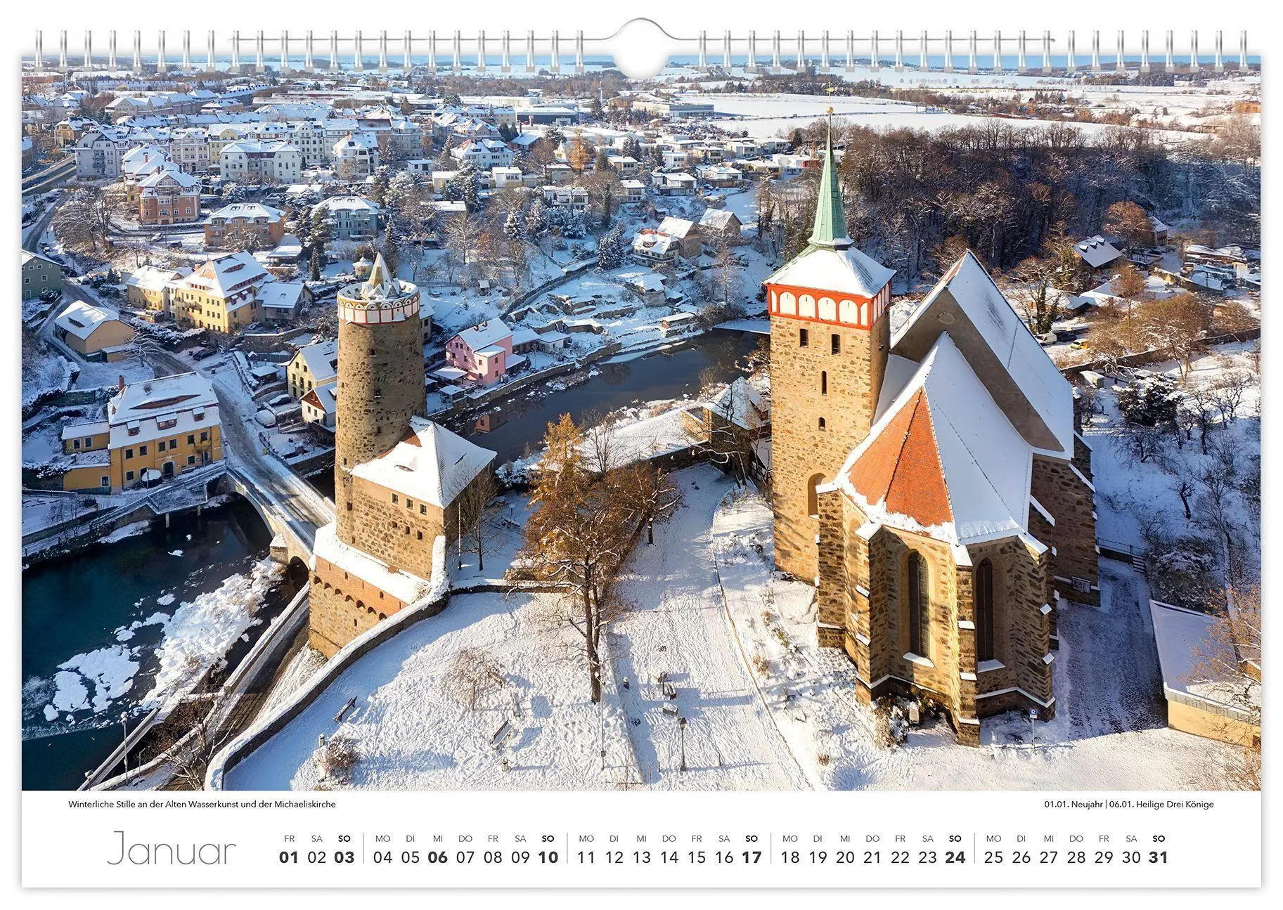 Bild: 9783912303087 | Kalender Bautzen 2027 | 45 x 30 cm weißes Kalendarium | Peter Schubert