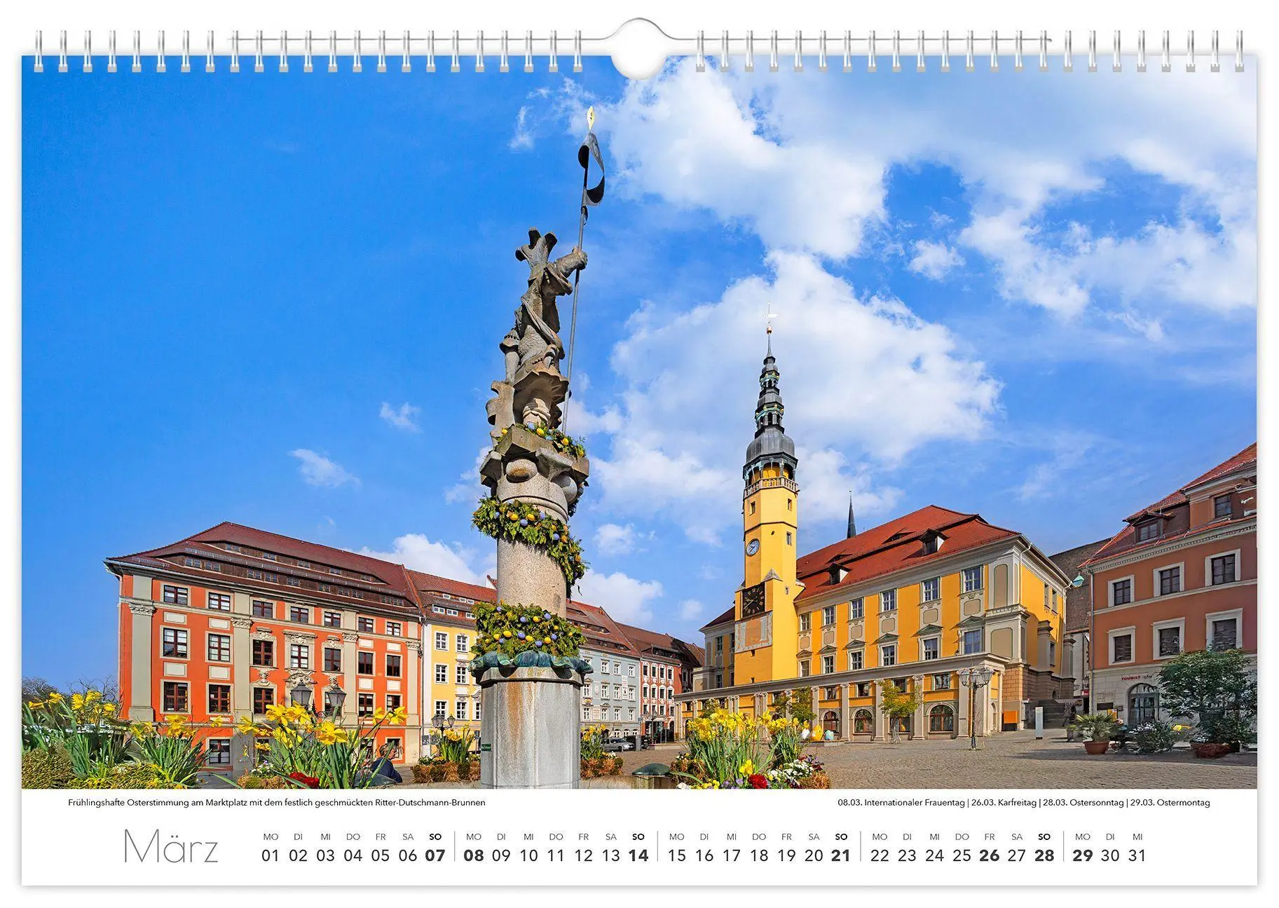 Bild: 9783912303087 | Kalender Bautzen 2027 | 45 x 30 cm weißes Kalendarium | Peter Schubert