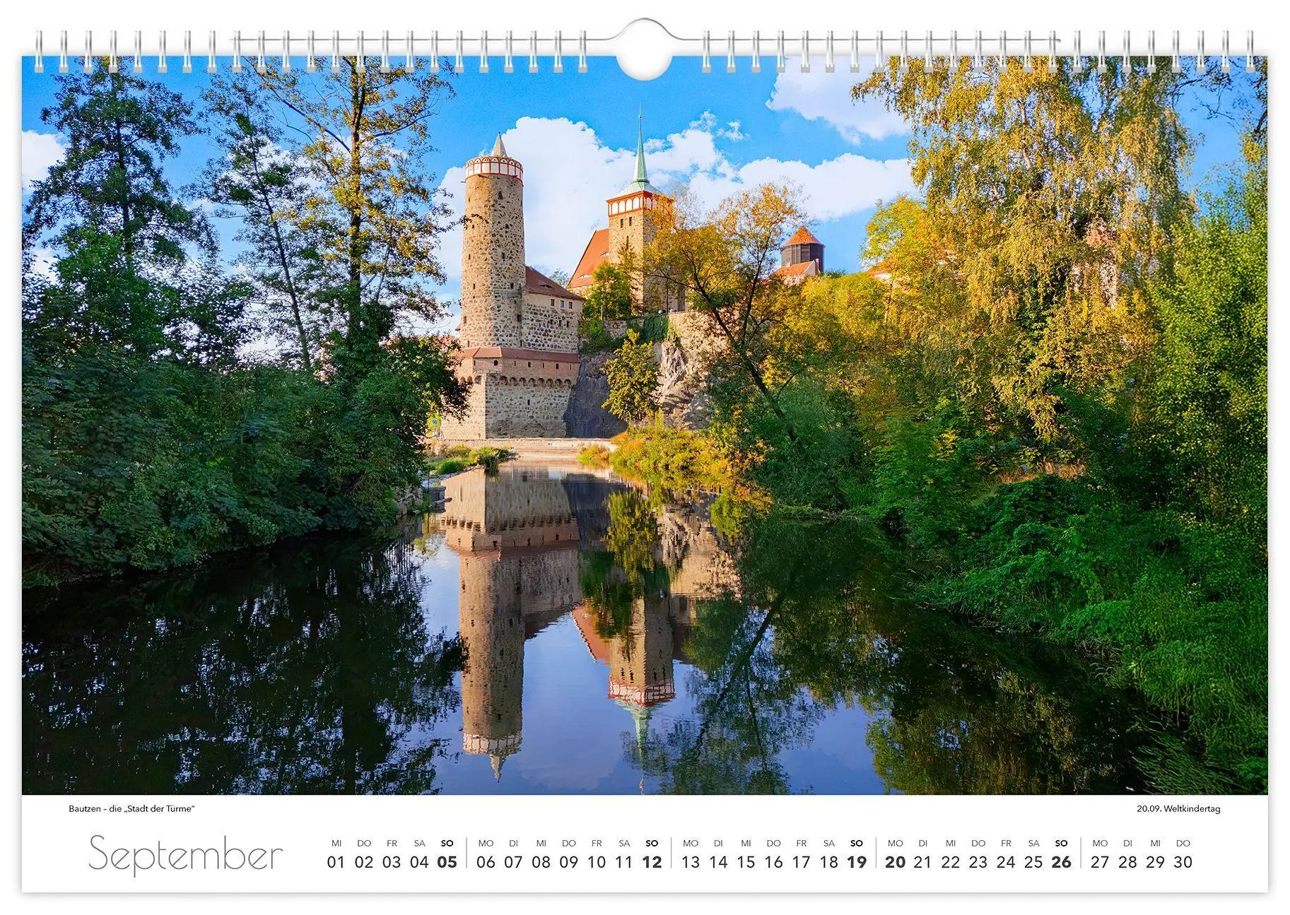 Bild: 9783912303087 | Kalender Bautzen 2027 | 45 x 30 cm weißes Kalendarium | Peter Schubert