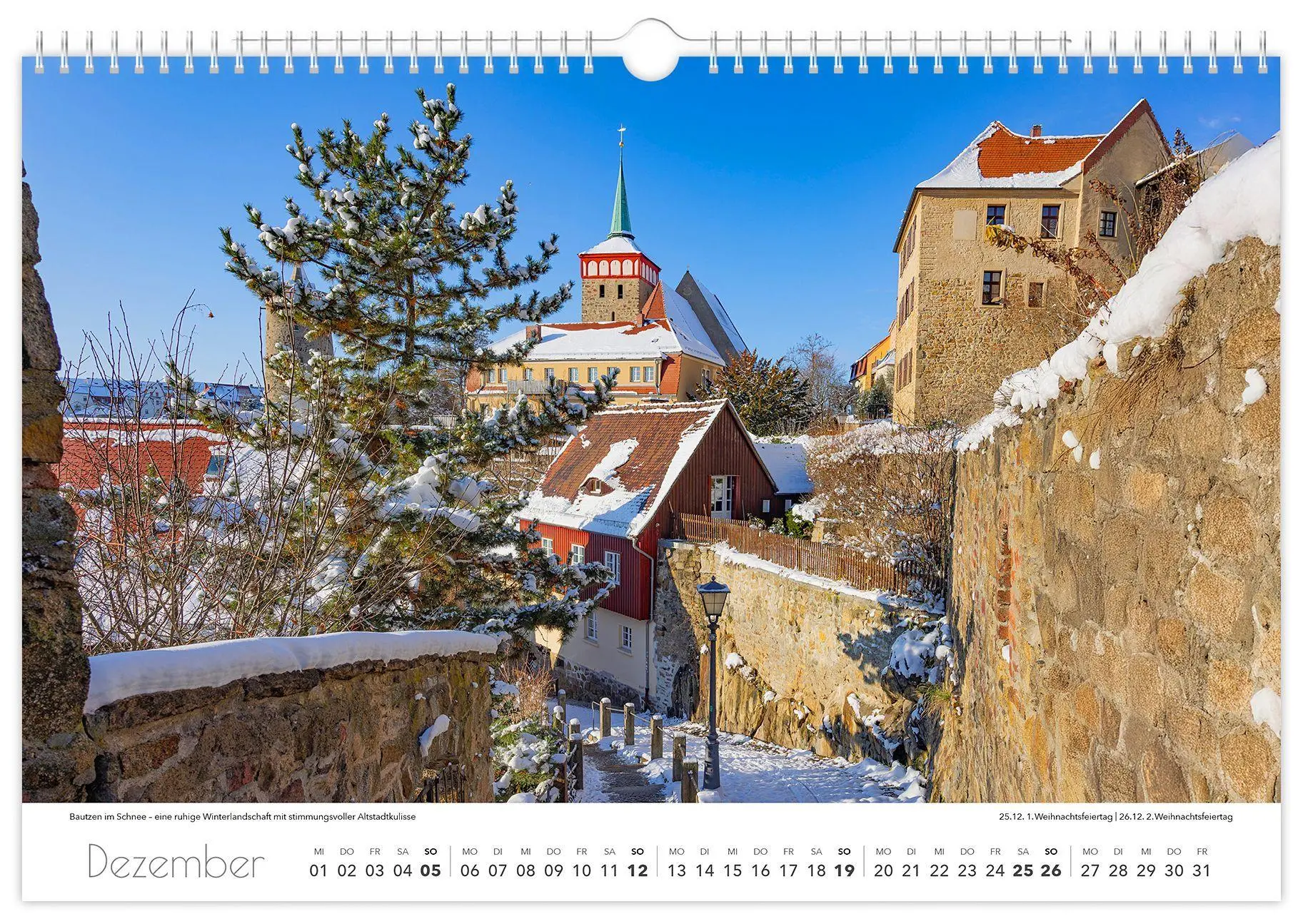 Bild: 9783912303087 | Kalender Bautzen 2027 | 45 x 30 cm weißes Kalendarium | Peter Schubert