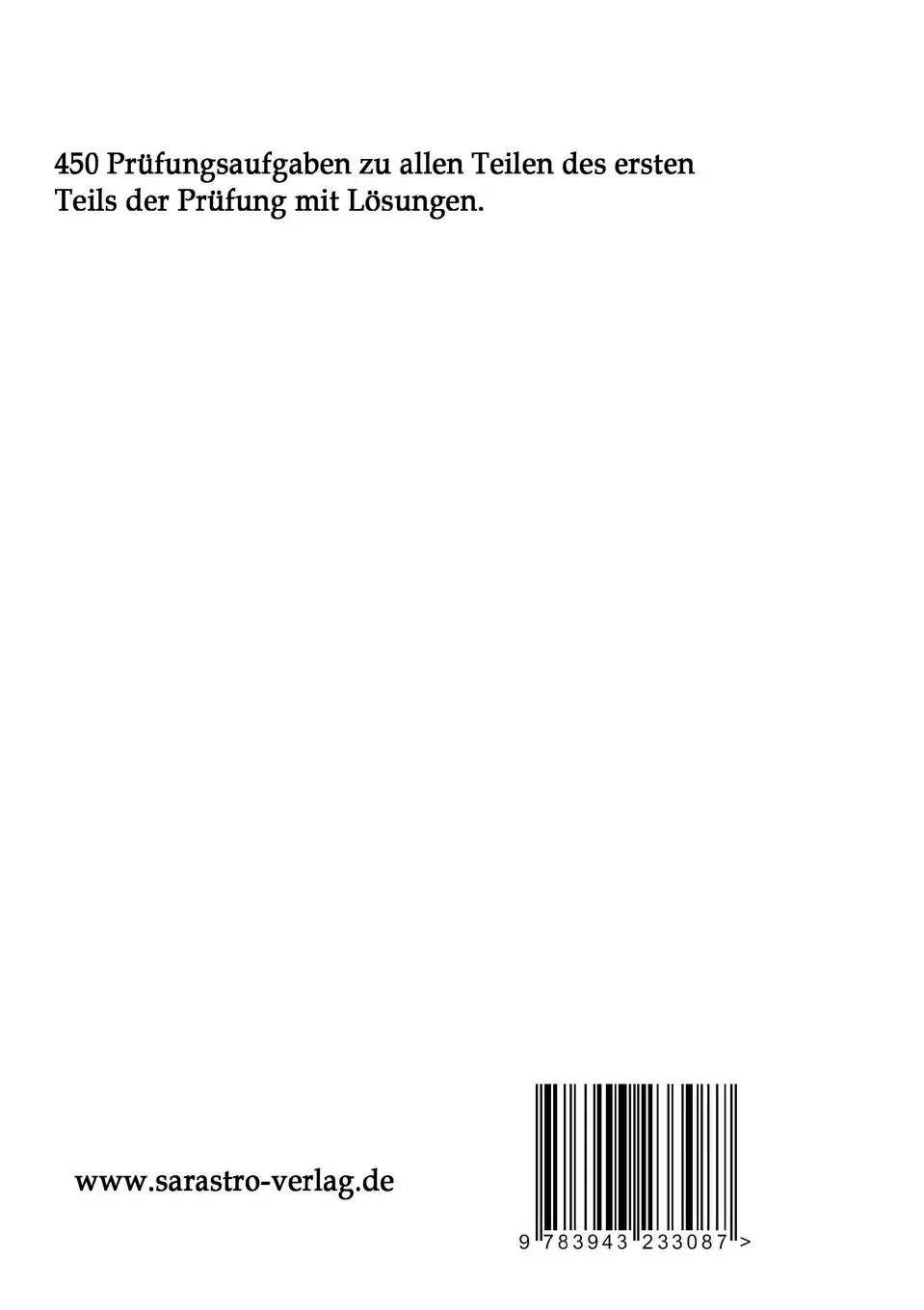 Rückseite: 9783943233087 | Veranstaltungsfachwirt - 300 Prüfungsfragen zum 1. Prüfungsteil | Buch