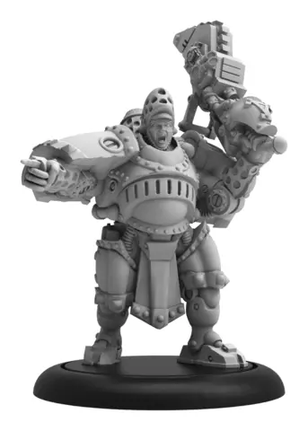 Cover: 875582023187 | Man-O-War Bombardier Officer – Khador Command Attachment (resin/metal)