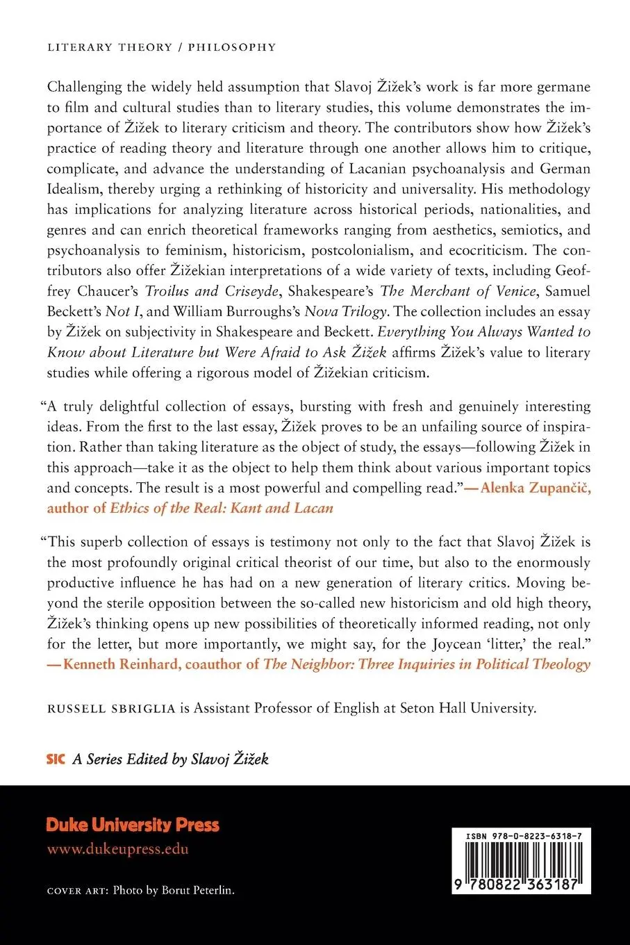 Rückseite: 9780822363187 | Everything You Always Wanted to Know about Literature but Were...