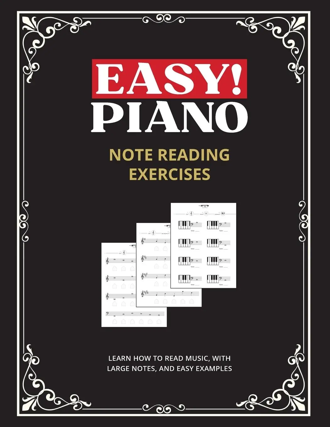 Cover: 9781964383187 | Easy! Piano Note Reading Exercises for Beginners | Hermann Press