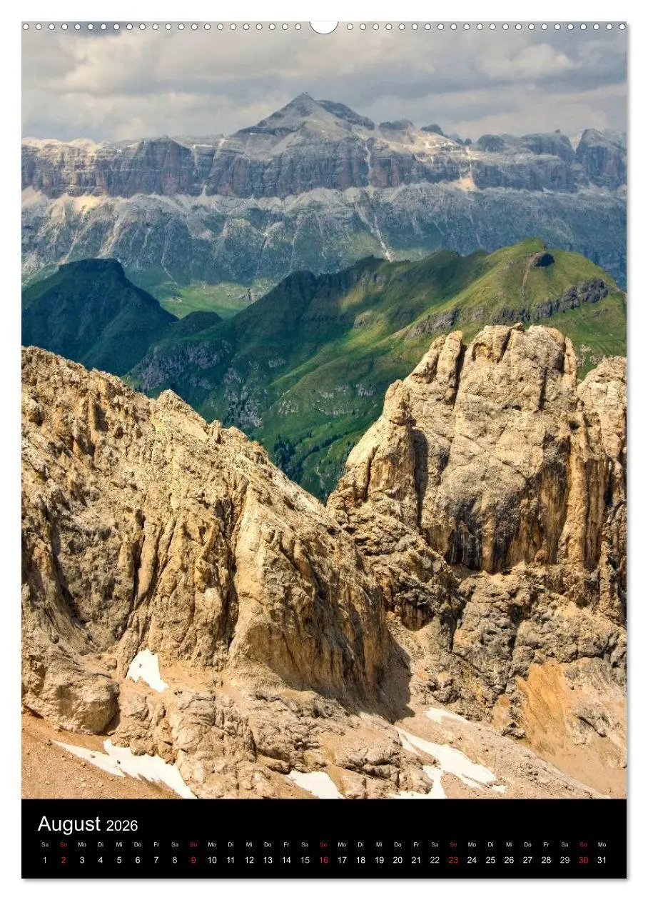 Bild: 9783516463187 | Dolomiten - Eine Gipfelparade (Wandkalender 2026 DIN A2 hoch),...