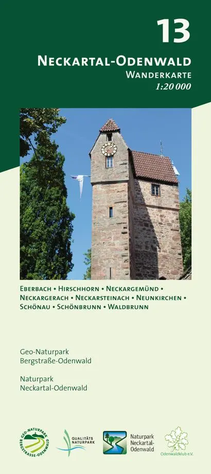Cover: 9783947593187 | Neckartal-Odenwald 1 : 20 000 | Geo-Naturpark Bergstraße-Odenwald
