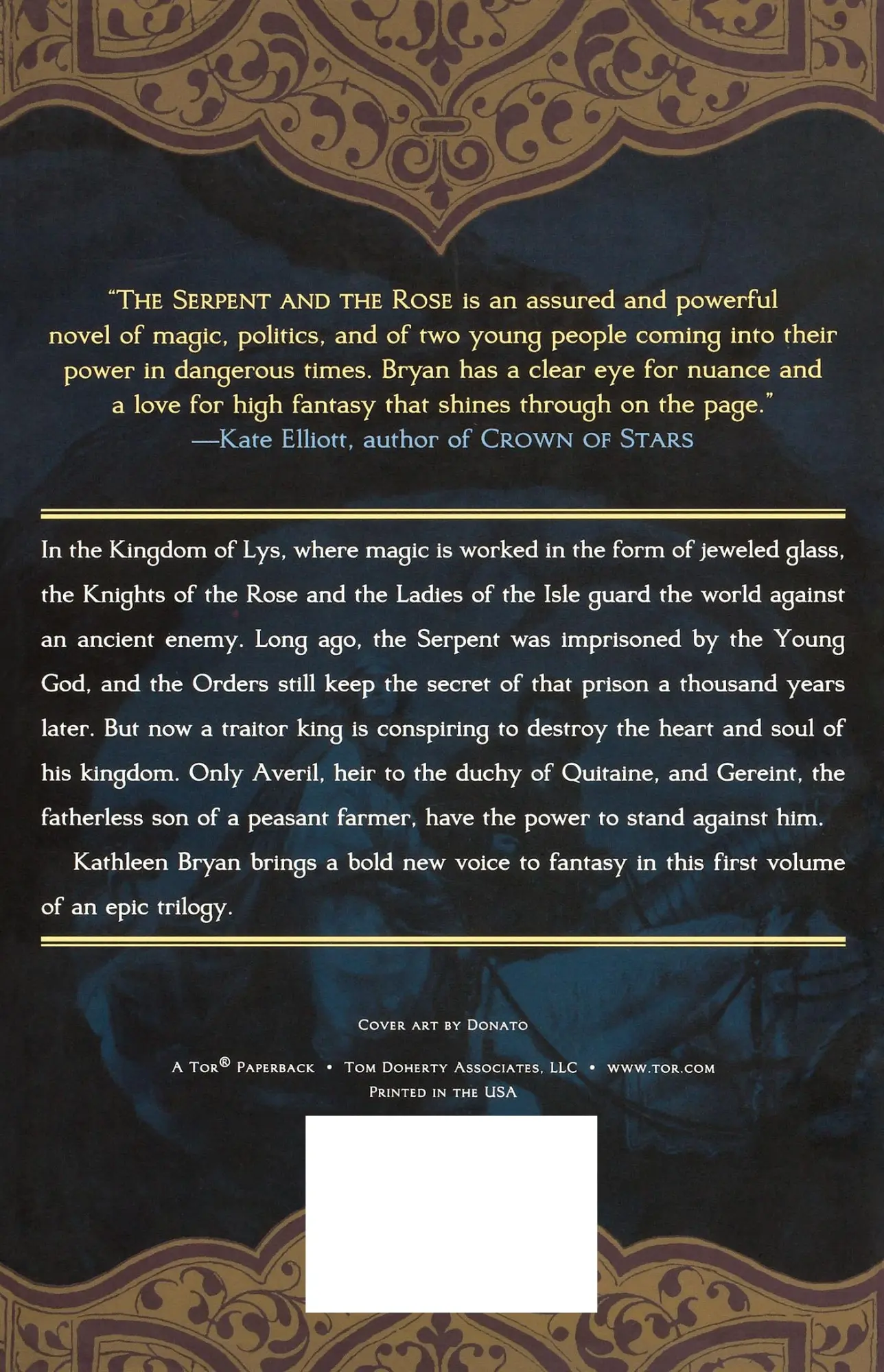 Rückseite: 9780765313287 | The Serpent and the Rose | Kathleen Bryan | Taschenbuch | Englisch