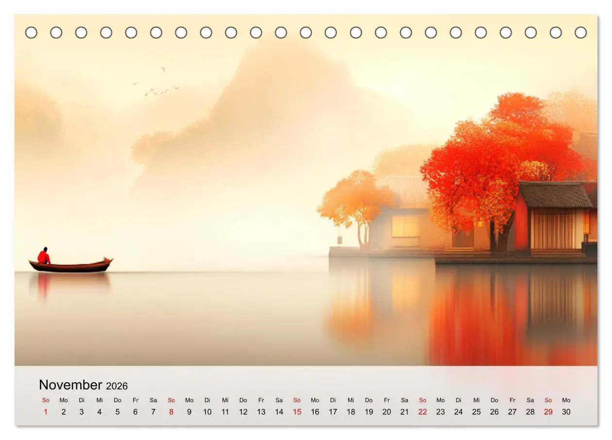 Bild: 9783457293287 | Japan. Eine künstlerische Reise im Aquarellstil (Tischkalender 2026...